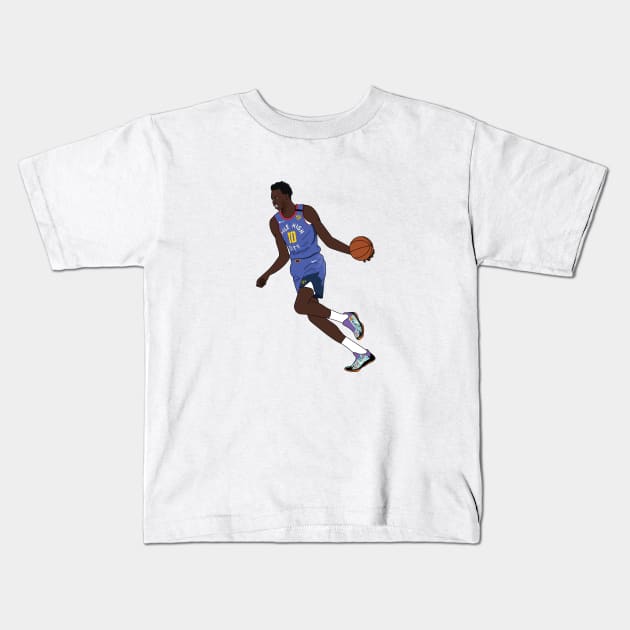 Bol Bol Denver Nuggets Kids T-Shirt by xavierjfong